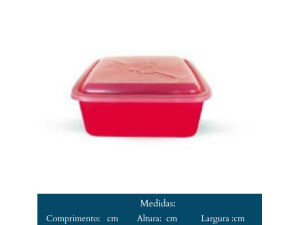 ORGANIZADOR  QUADRADO  3,5 LITROS  AQUARELA