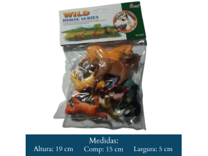 KIT   ANIMAIS  CAVALO  10 PCS  046