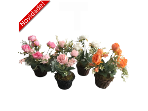 FLOR ARTIFICIAL COM VASO 0523