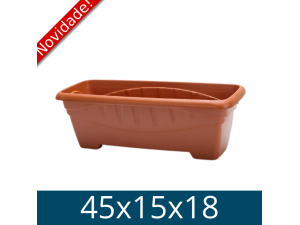 BALDE RETANGULAR G 7 L TERRA COTA 0213