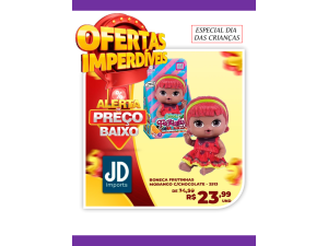 BONECA COLECAO FRUTINHAS - MORANGO C/CHOCOLATE REF 2513