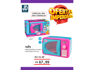 MICRO-ONDAS COM LUZ E SOM LE CHEF 203