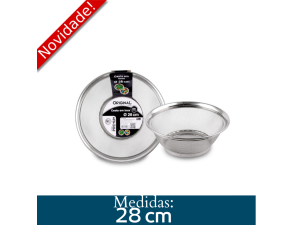 CESTA EM INOX PREMIUM 28 CM SL0299