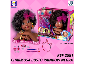 CHARMOSA BUSTO RAINBOW NEGRA 2579