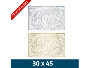 JG AMERICANO RET 30X45CM FOLHAS METALIZADO SORT