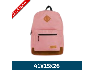 MOCHILA CASUAL EM POLIESTER ROSA YS29117RO