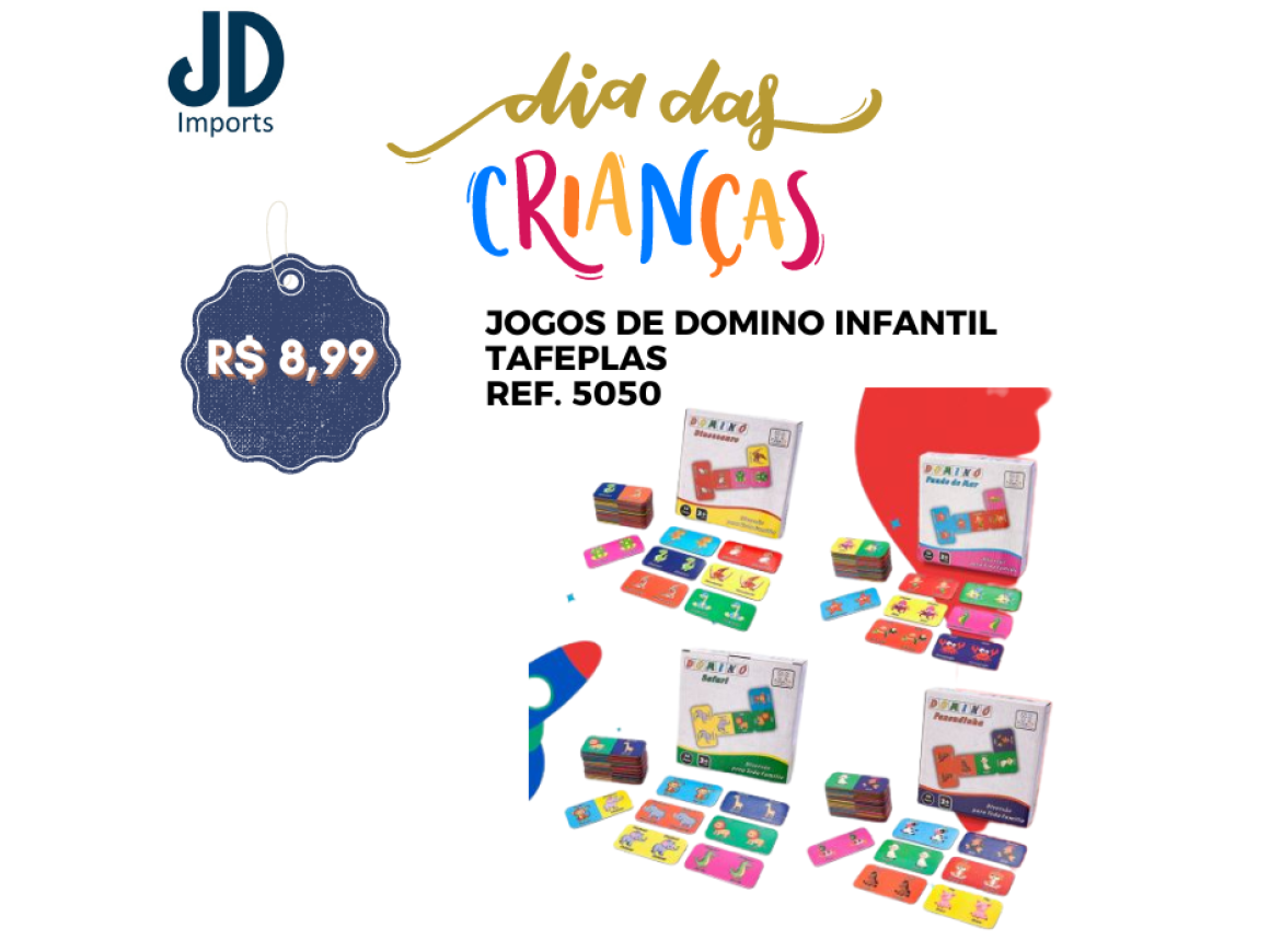 JOGOS DE DOMINO INFANTIL TAFEPLAS 50