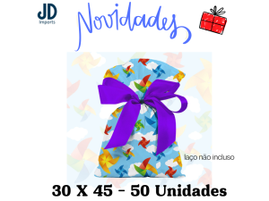 SAQUINHO P/ PRESENTE 30X45 - 50 UN. - 242 CATAVENTOS