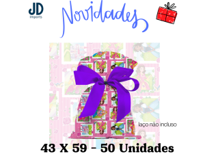 SAQUINHO P/ PRESENTE 43X59 - 50 UN. - 243 PRINCESAS