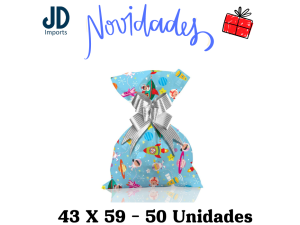 SAQUINHO P/ PRESENTE 43X59 - 50 UN. - 215 SPACE