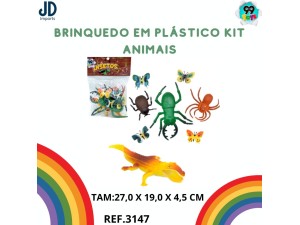 BRINQUEDO EM PLASTICO KIT INSETOS -22037