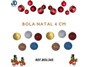 BOLA NATAL 4CM  9/S  BOL345